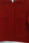 SWAYING 25 Early Spring Wool Pocket Cardigan/Skirt SW-SW25PS1T17-HONG Red Top SW25PS1T17 SW25PS3B09